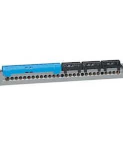 Bornier de répartition IP2X terre - 3P+N - 1 connexion 4-25mm² -vert-long.227mm - 404814