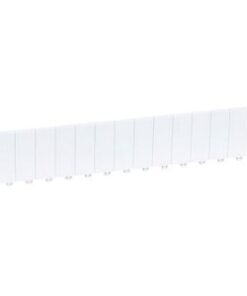 Obturateur 13 modules - Blanc RAL9003 - 001662