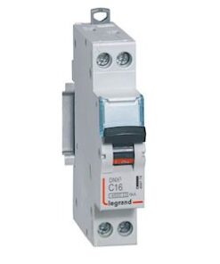 Disjoncteur DNX³ 4500 - vis/vis - U+N 230V 16A - 4,5kA - courbe C - 1 module - 406774