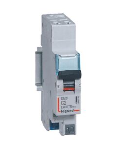 Disjoncteur DNX³ 4500 -auto/auto - U+N 230V~ 2A - 4,5kA - courbe C - 1 module - 406780