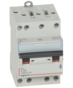 Disjoncteur DNX³4500 6kA borne à vis 4P 400V~ 10A courbe C - 3 modules - 406908