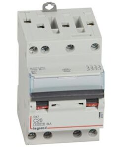 Disjoncteur DNX³4500 6kA borne à vis 4P 400V - 20A courbe C - 3 modules - 406911