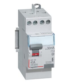 Interrupteur différentiel DX³-ID haut/haut vis - 2P 230V~ 40A typeAC 30mA -2 mod - 411611