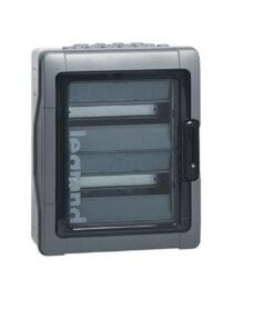 Coffret étanche Plexo³ 2x18 modules avec embouts perforation directe prémontés - 001925