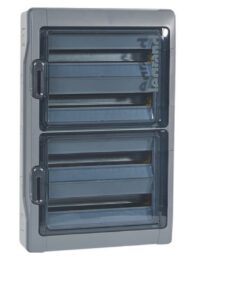 Coffret étanche Plexo³ 4x18 modules avec embouts perforation directe prémontés - 001927